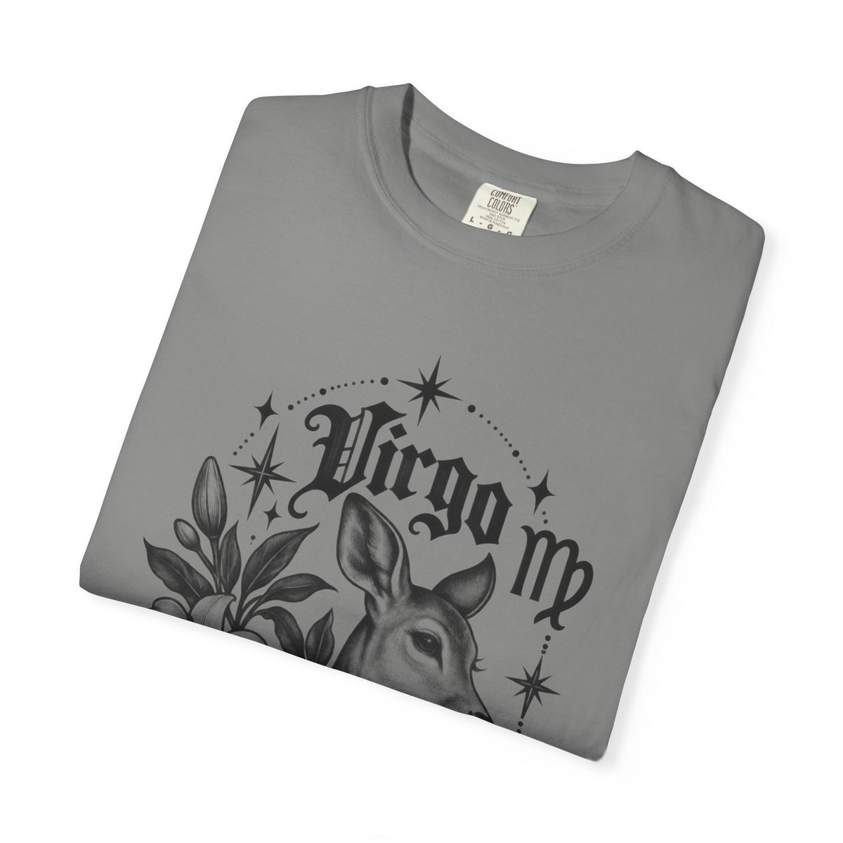 Virgo Zodiac T-Shirt — 'Virgo ' Floral Deer Astrology Tee