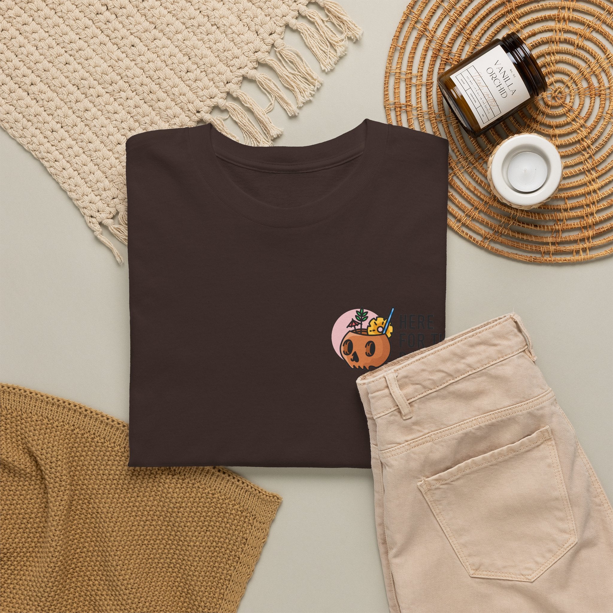 Here for the Boos Halloween T‑Shirt — Cute Boo Crew Graphic Tee