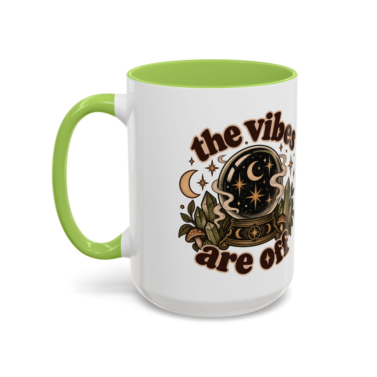 The Vibes Are Off Mug — Crystal Ball Mystical Ceramic Coffee Mug