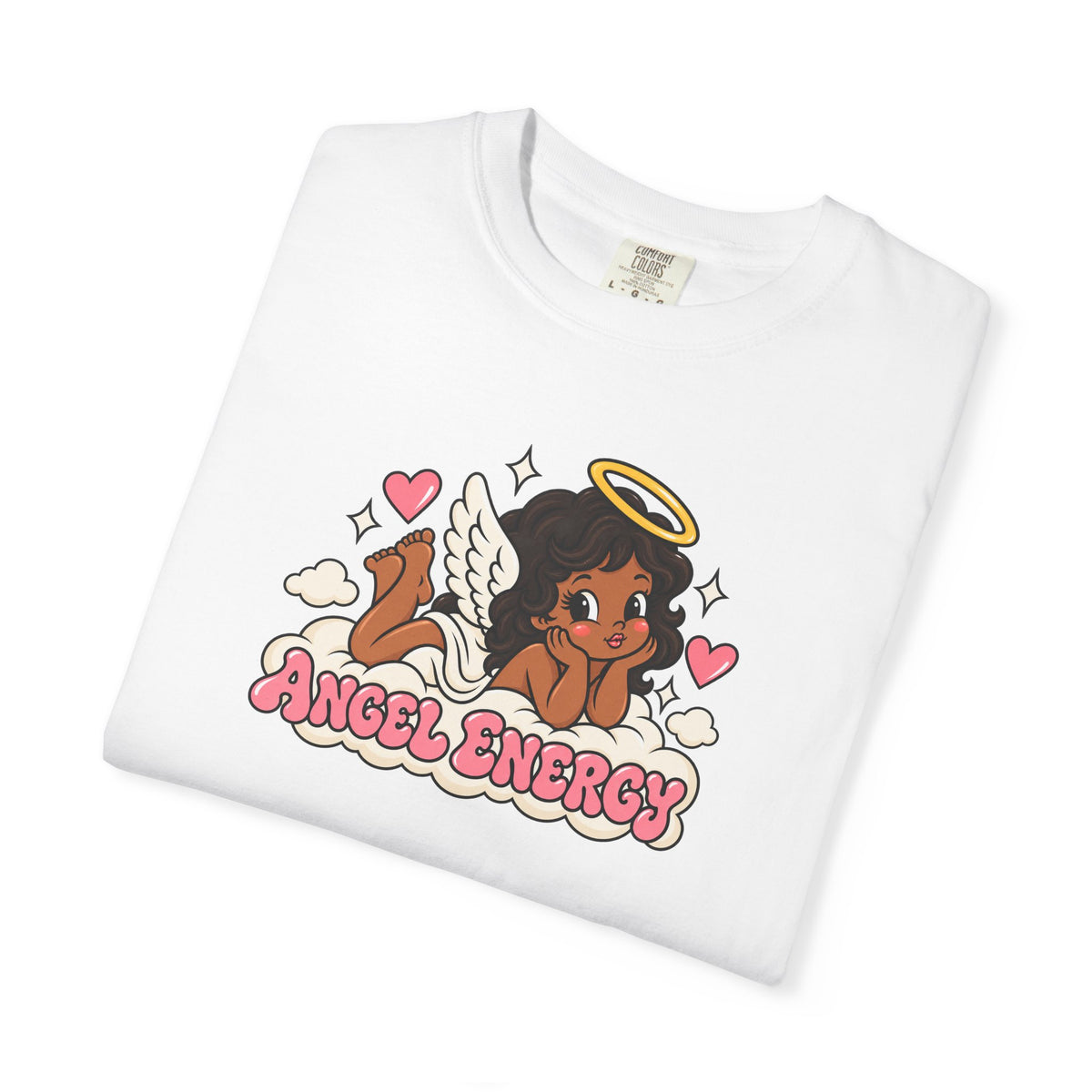 Angel Energy T-Shirt — Cute Retro Angel Graphic Tee