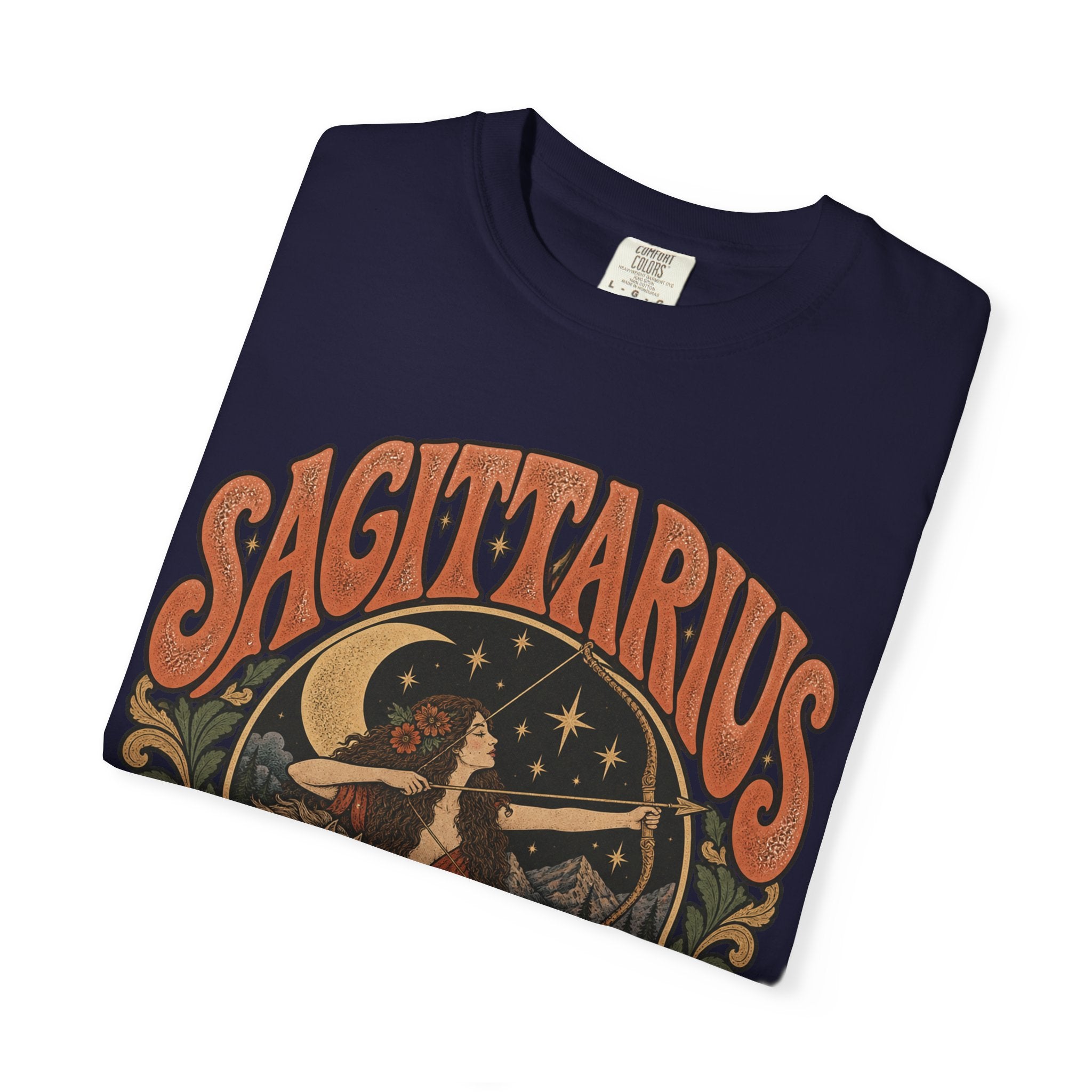 Sagittarius Zodiac T-Shirt — Retro Astrology Archer Design