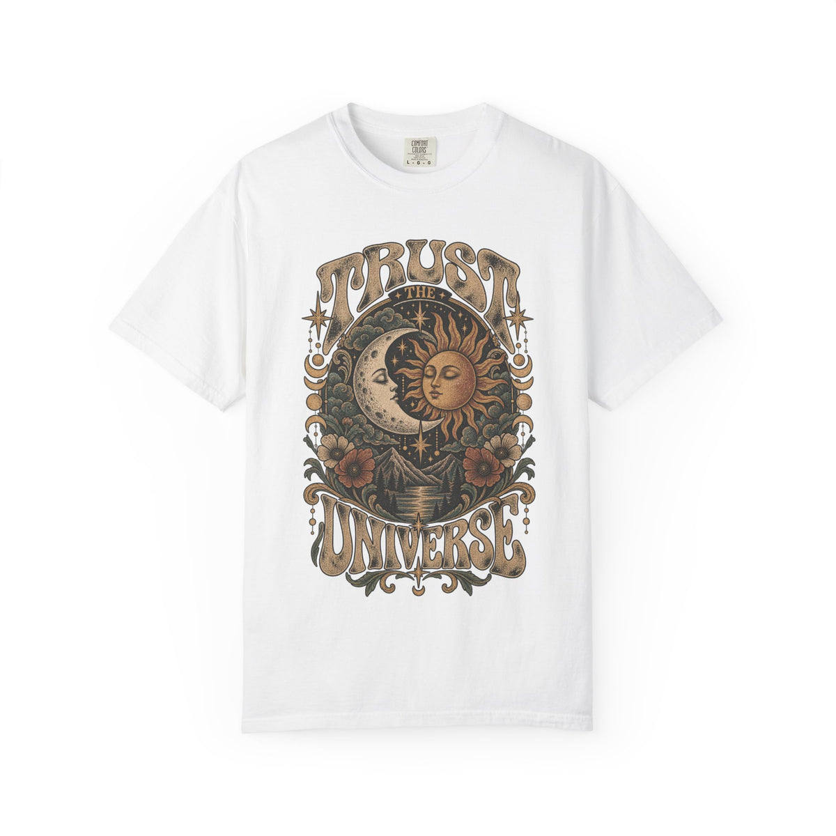 Trust The Universe Tee — Vintage Sun & Moon Celestial T-Shirt