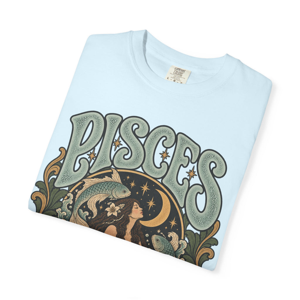 Pisces Zodiac T-Shirt — Retro Astrological Artwork