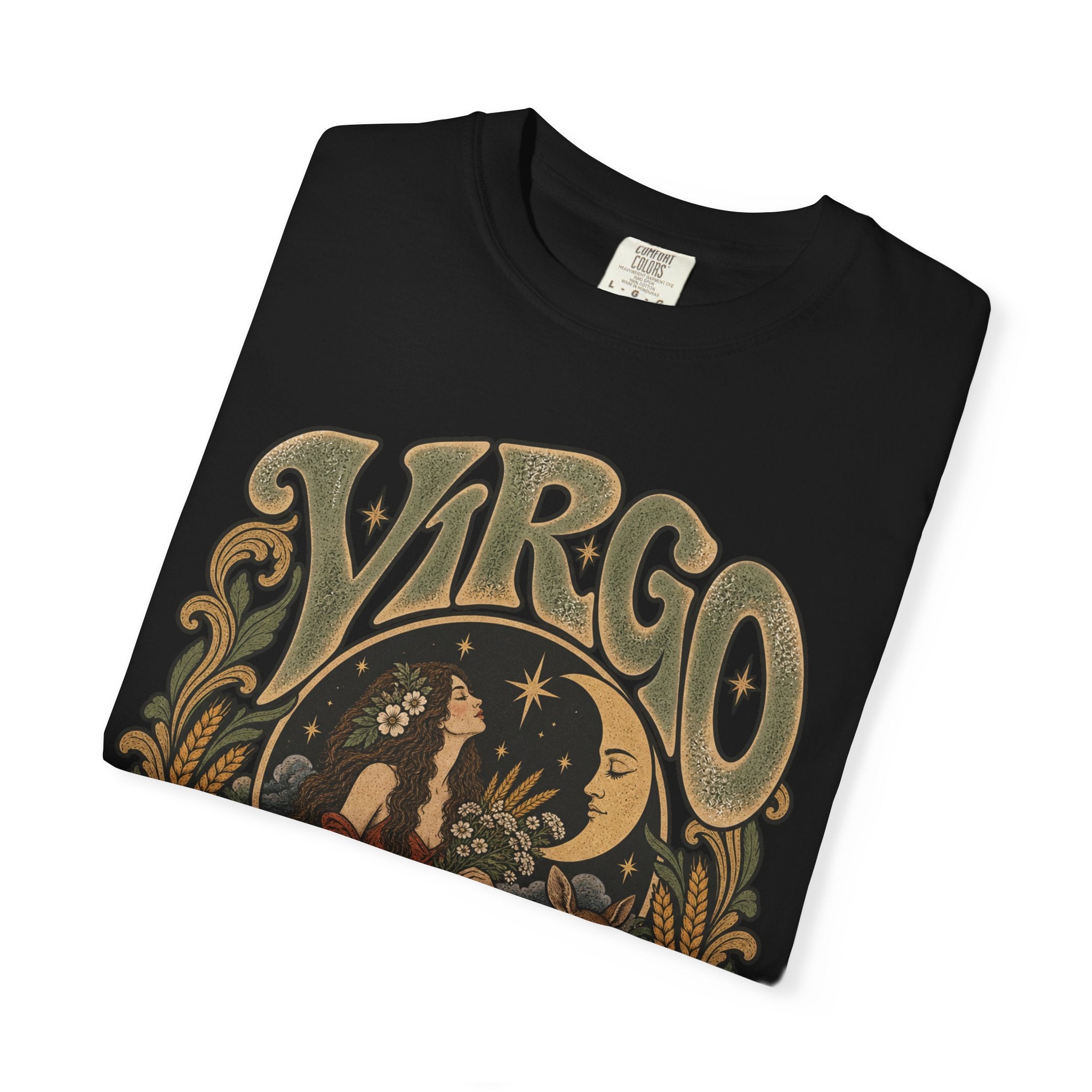 Virgo Zodiac T-Shirt — Vintage Astrology Graphic Tee