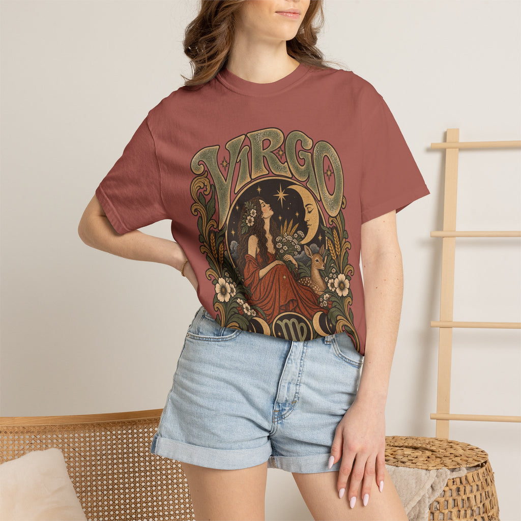 Virgo Zodiac T-Shirt — Vintage Astrology Graphic Tee