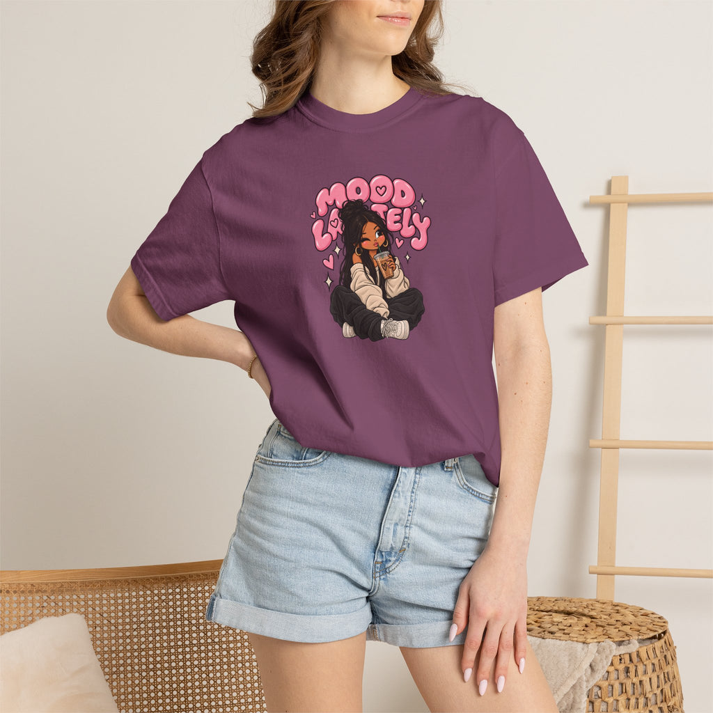 Mood Lovely T-Shirt — Cute Cartoon Girl Graphic Tee