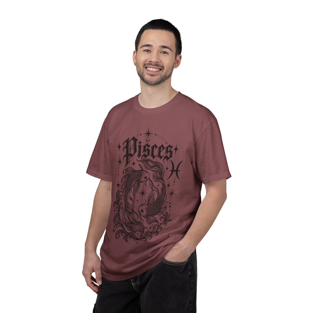 Pisces Zodiac T-Shirt — Vintage Fish Astrology Tee