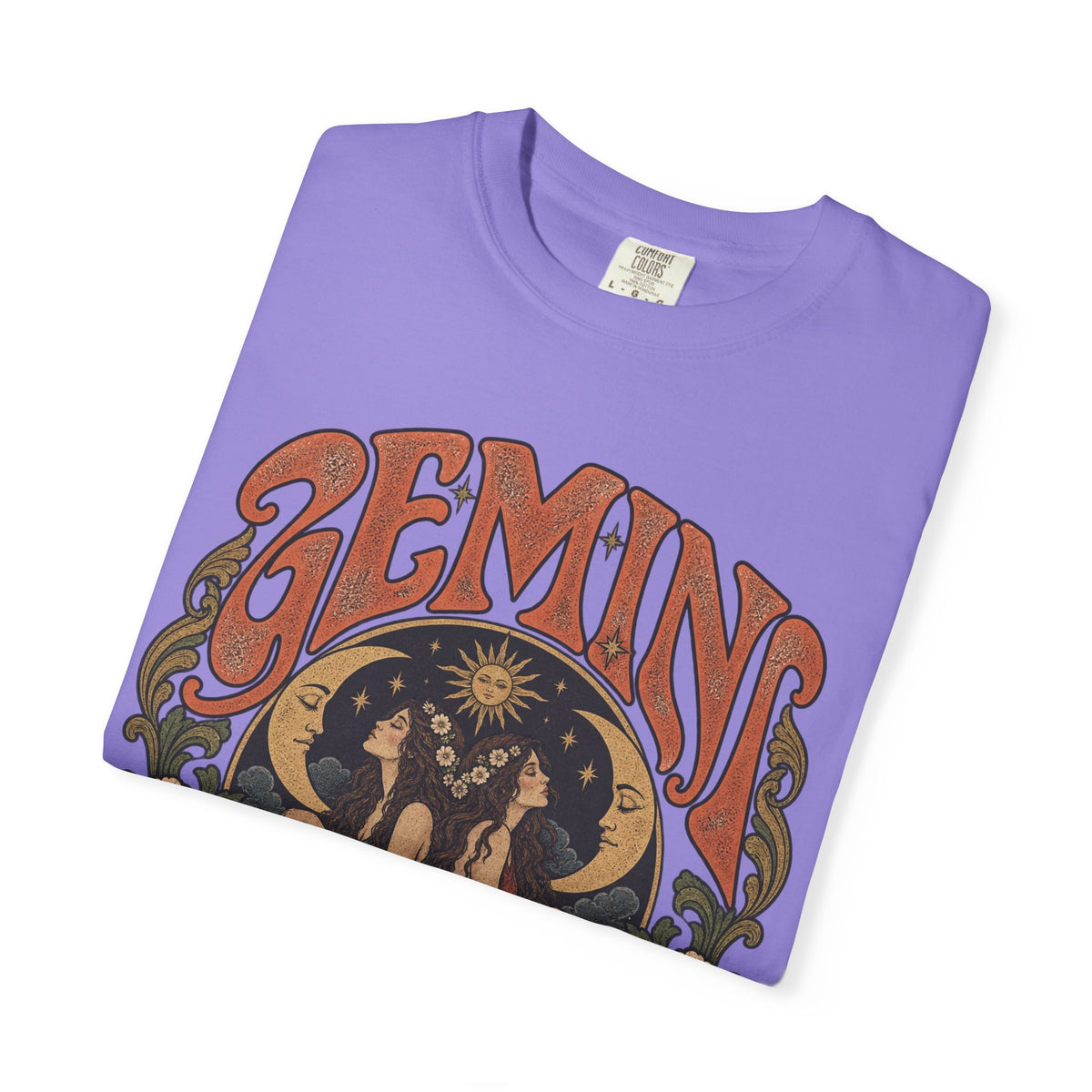 Gemini Zodiac T-Shirt — Vintage Astrological Graphic Tee