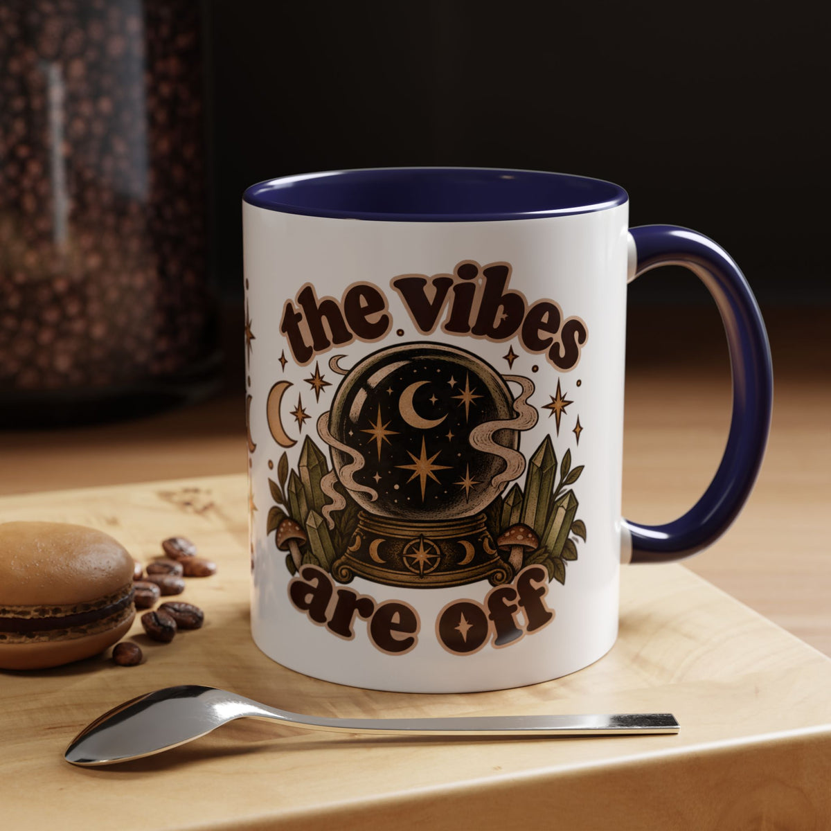 The Vibes Are Off Mug — Crystal Ball Mystical Ceramic Coffee Mug
