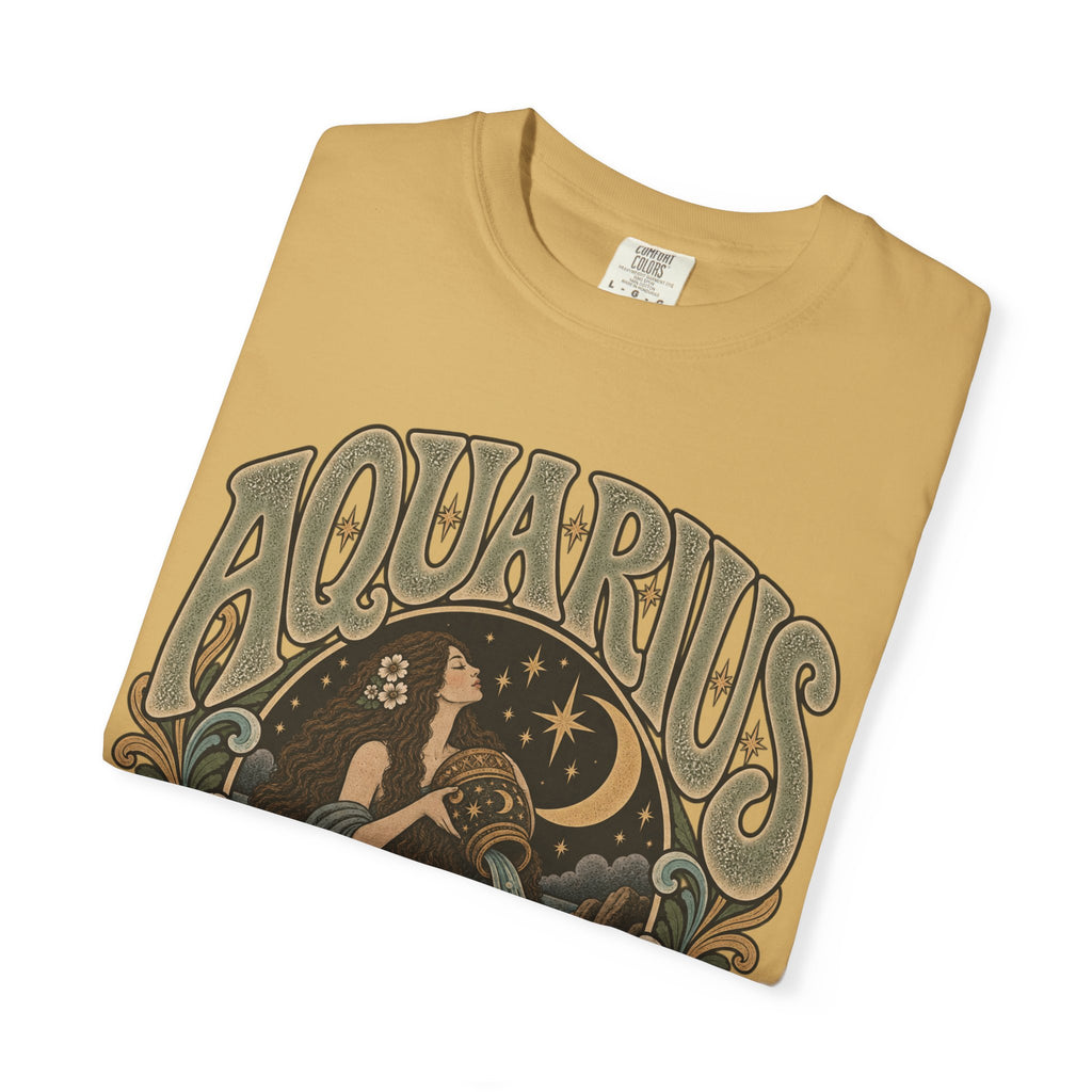 Aquarius Zodiac T-Shirt — Vintage Astrological Sign Tee