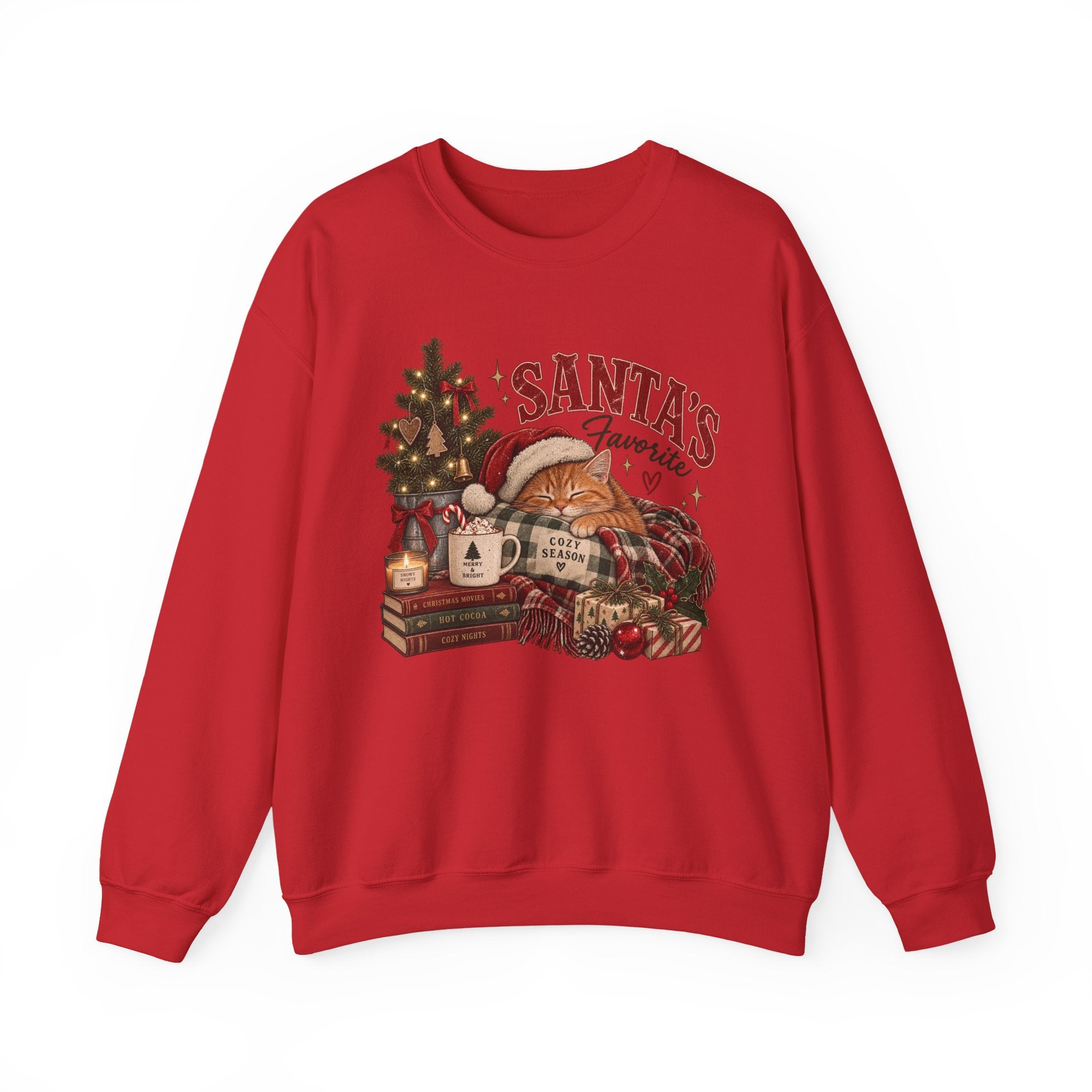 Christmas Sweatshirt — "Santa's Favorite" Cozy Holiday Crewneck