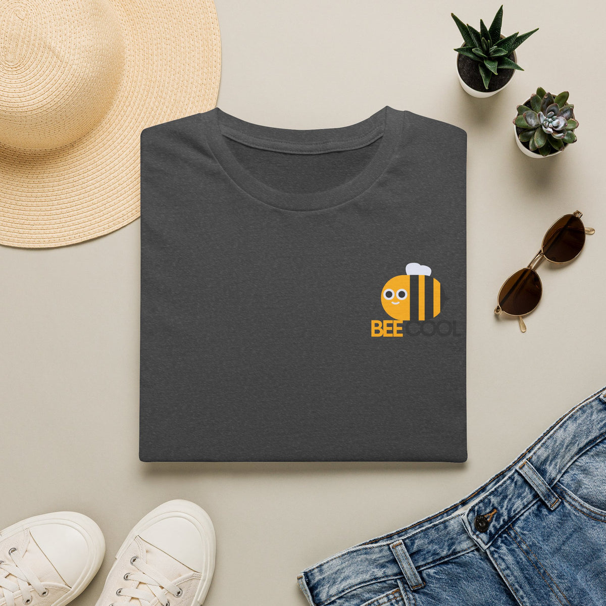 Bee Cool T‑Shirt — Cute Minimal Bee Graphic Tee
