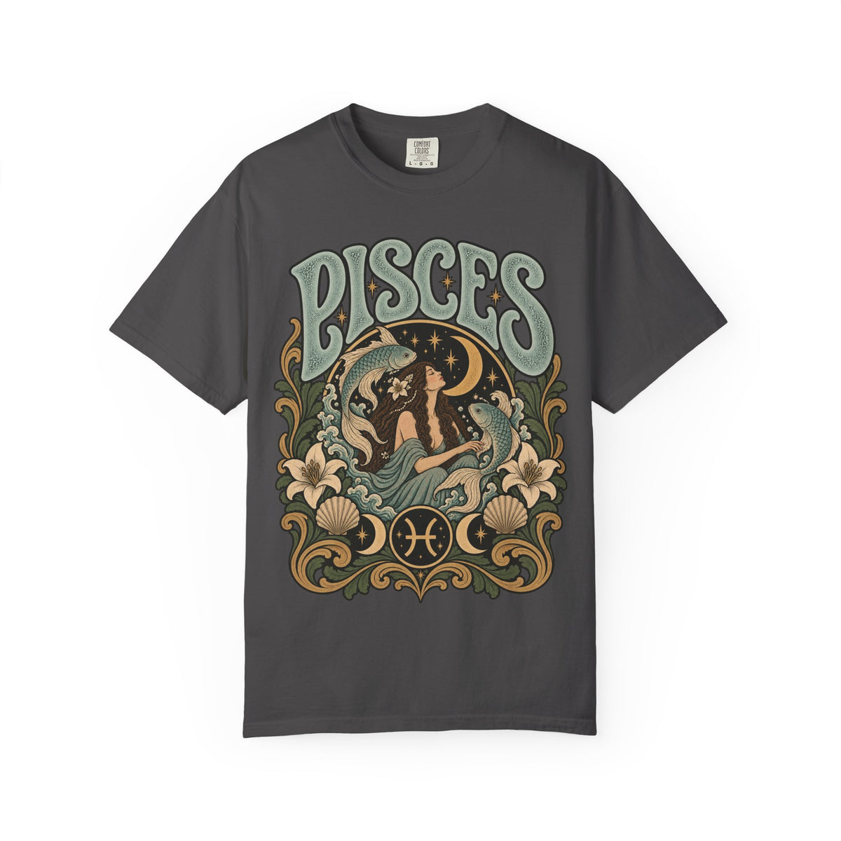 Vintage Pisces Zodiac Tee — Retro Celestial Astrology T-Shirt