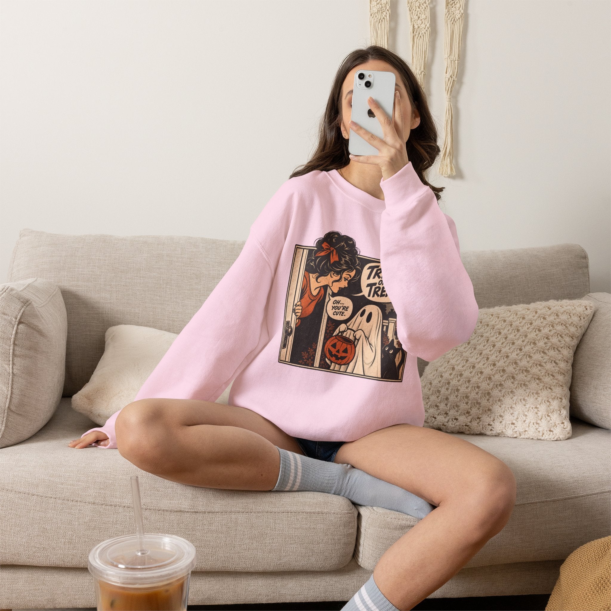 Trick or Treat Comic Sweatshirt