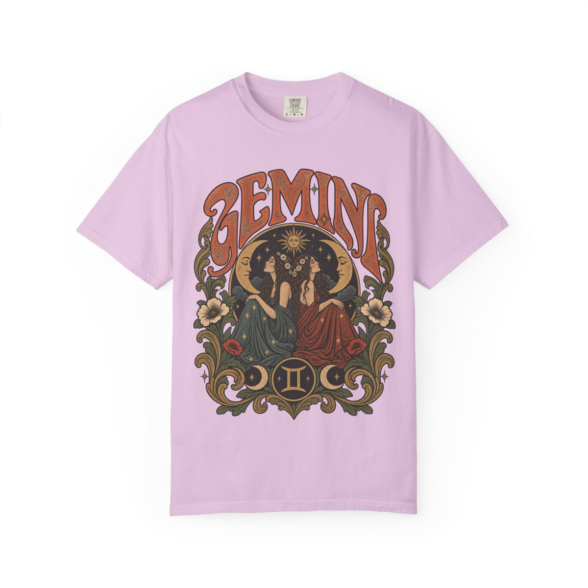 Gemini Zodiac T-Shirt — Vintage Astrological Graphic Tee