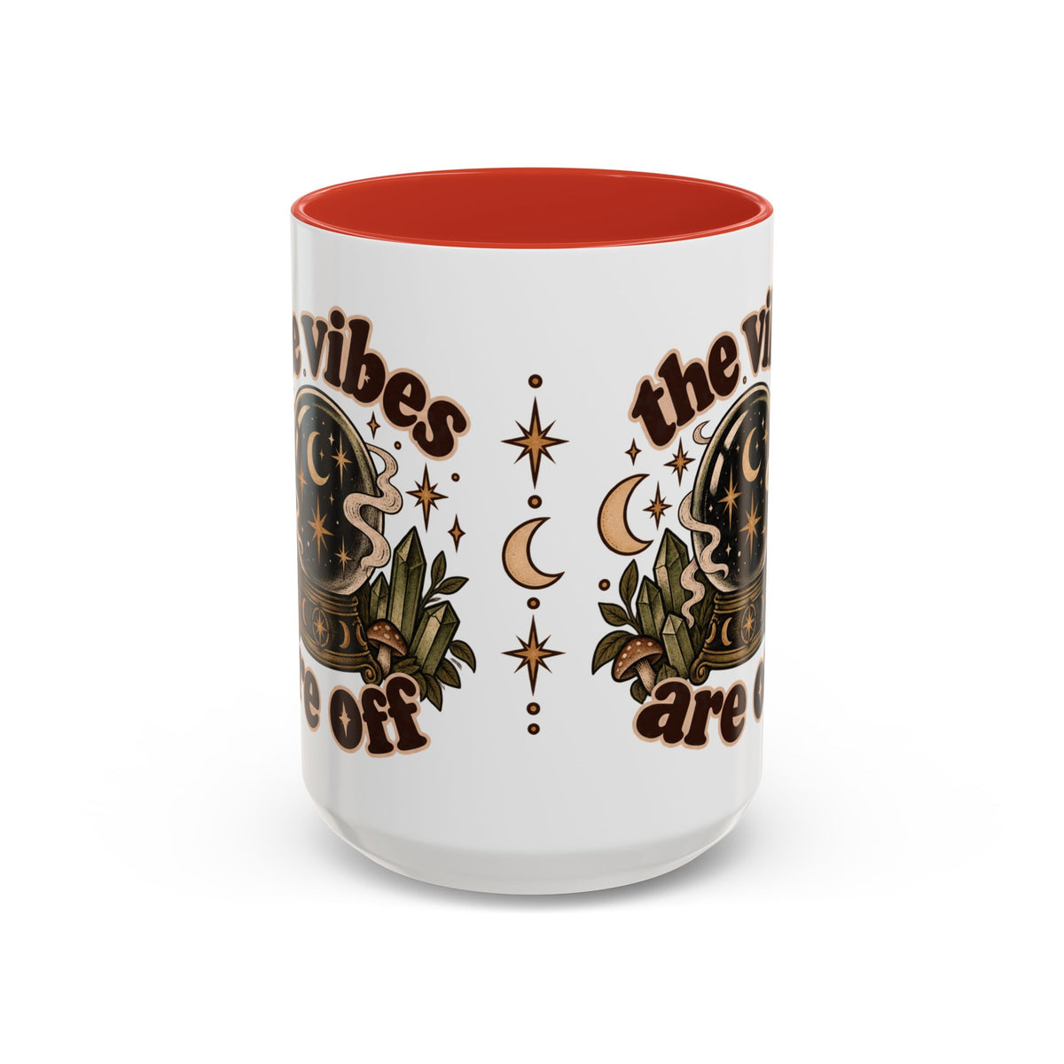 The Vibes Are Off Mug — Crystal Ball Mystical Ceramic Coffee Mug