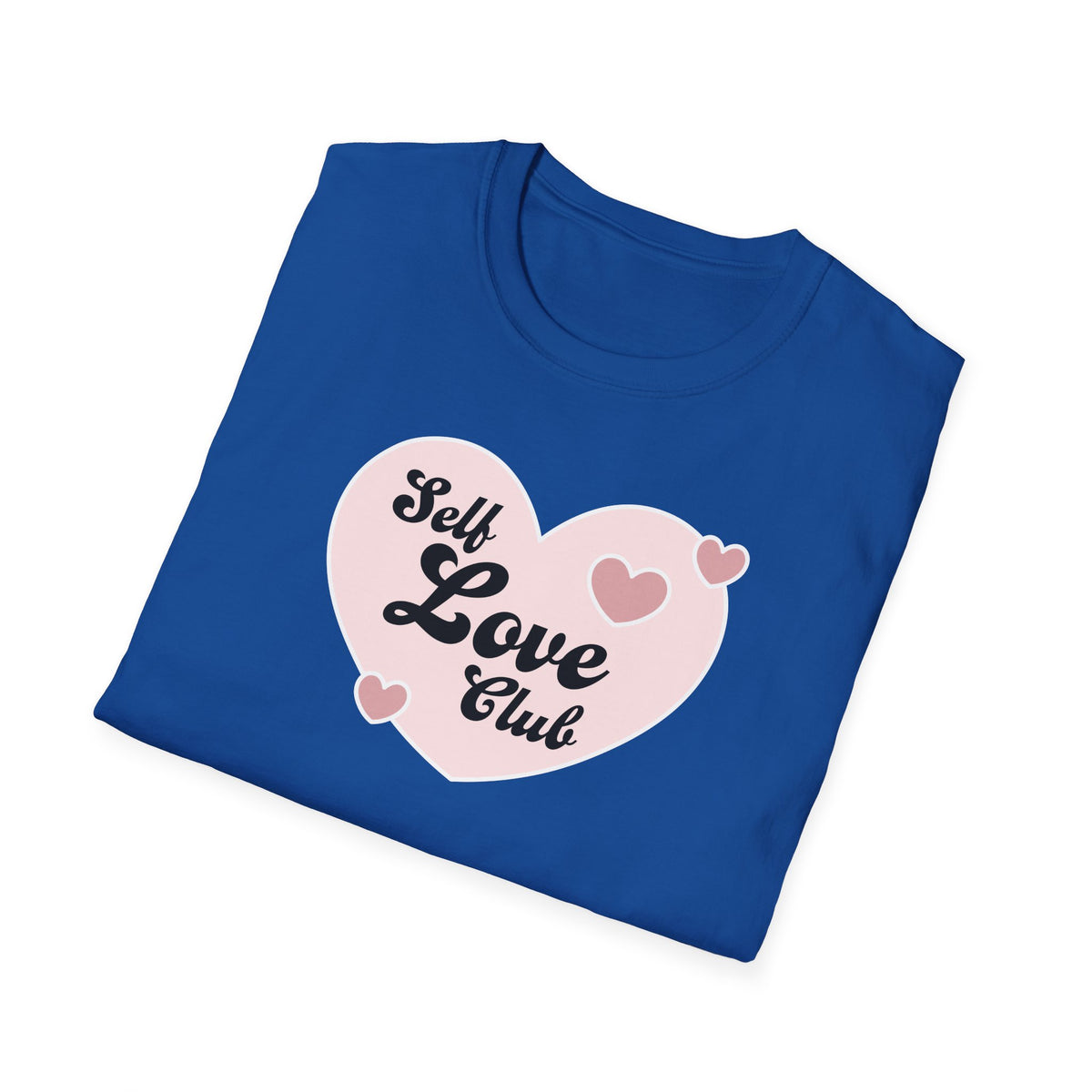 Self Love Club T-Shirt — Pink Heart Graphic Tee for Women & Teens
