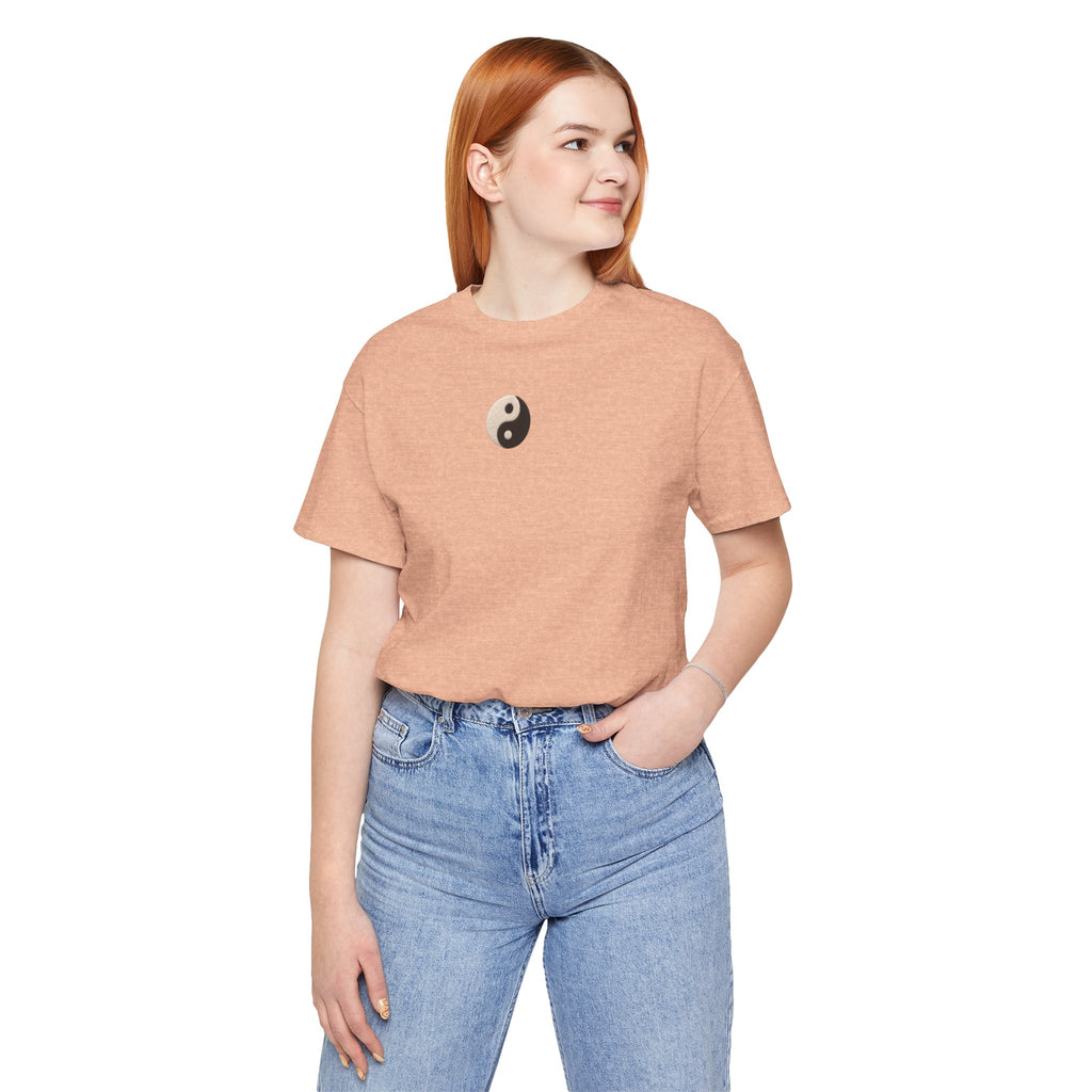 Yin Yang Minimalist Tee - Small Center Chest Yin Yang T-Shirt