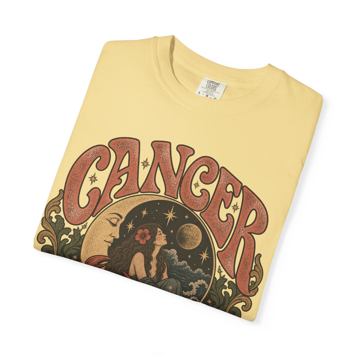 Cancer Zodiac T‑Shirt — Vintage Astrology Tee (Cancer Zodiac Sign)