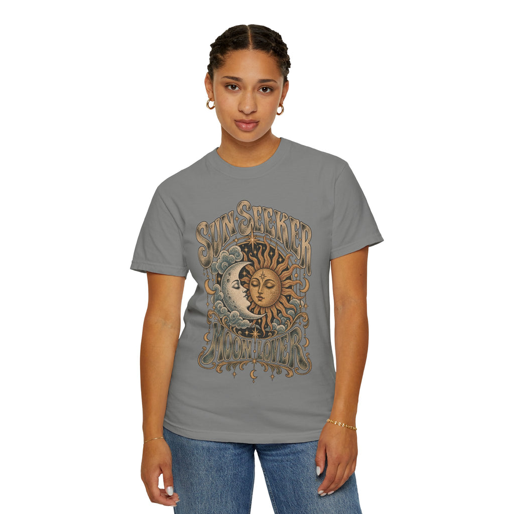 Sunseeker Moonlovers T-Shirt — Vintage Sun & Moon Graphic Tee
