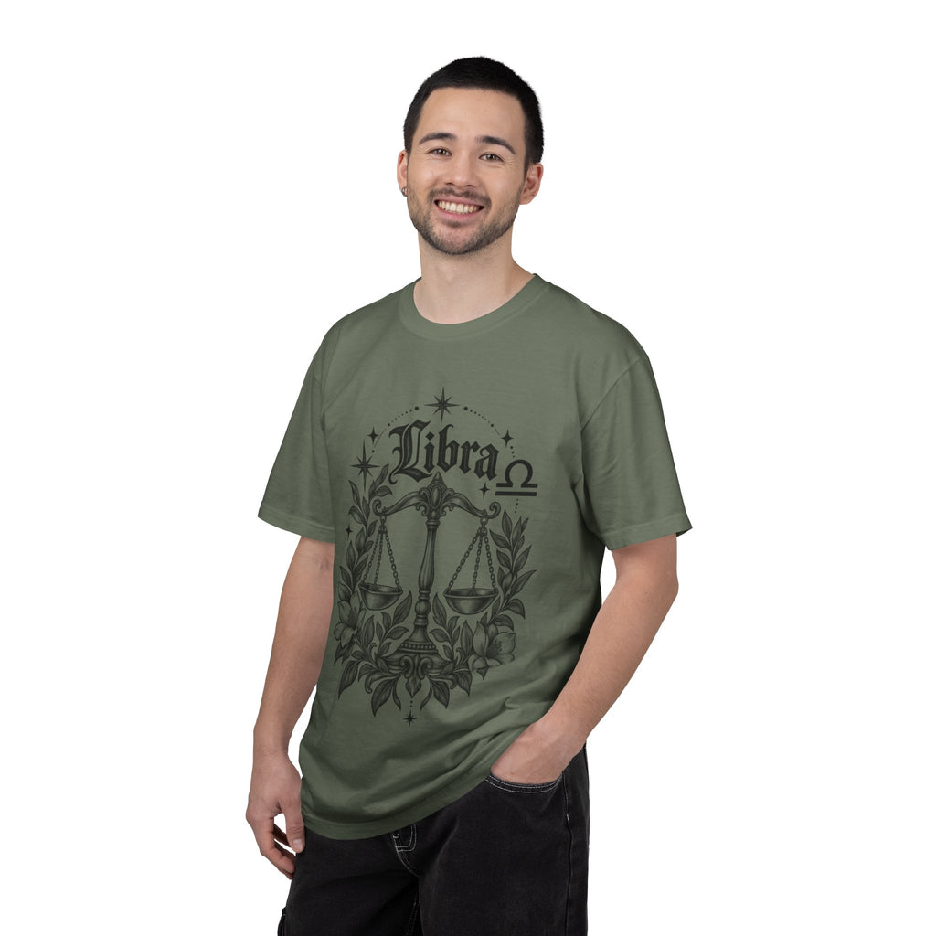 Libra Zodiac Scales T-Shirt — Astrological Sign Graphic Tee