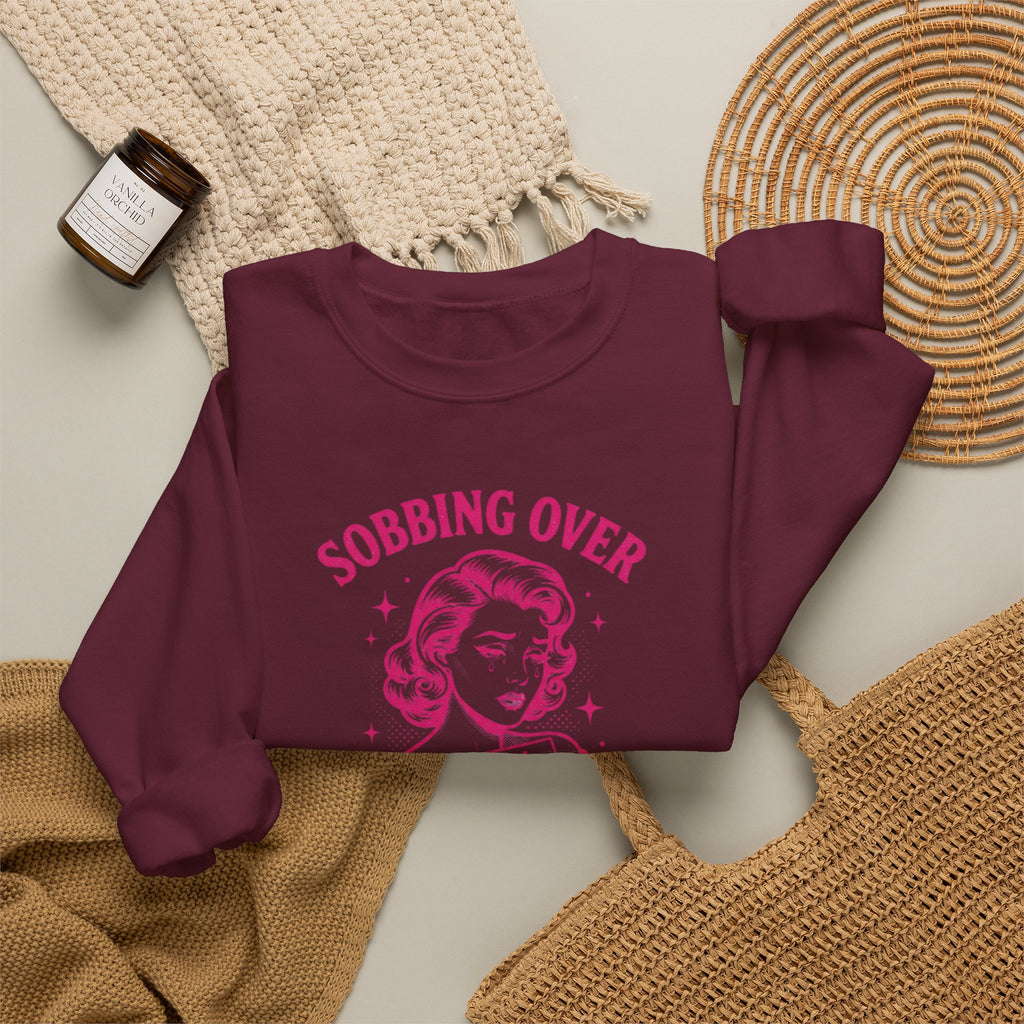 Sobbing Over Fictional Men Sweatshirt | BookTok Romance Club