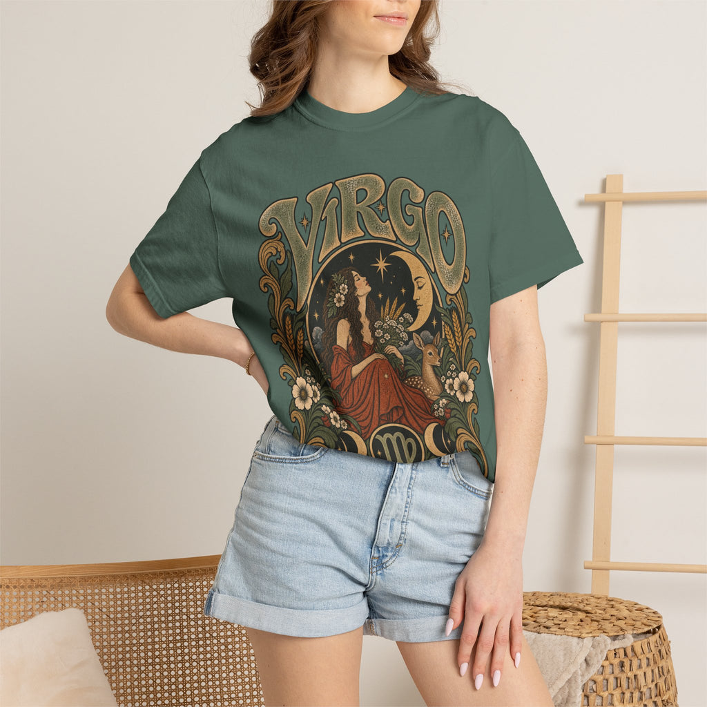 Virgo Zodiac T-Shirt — Vintage Astrology Graphic Tee