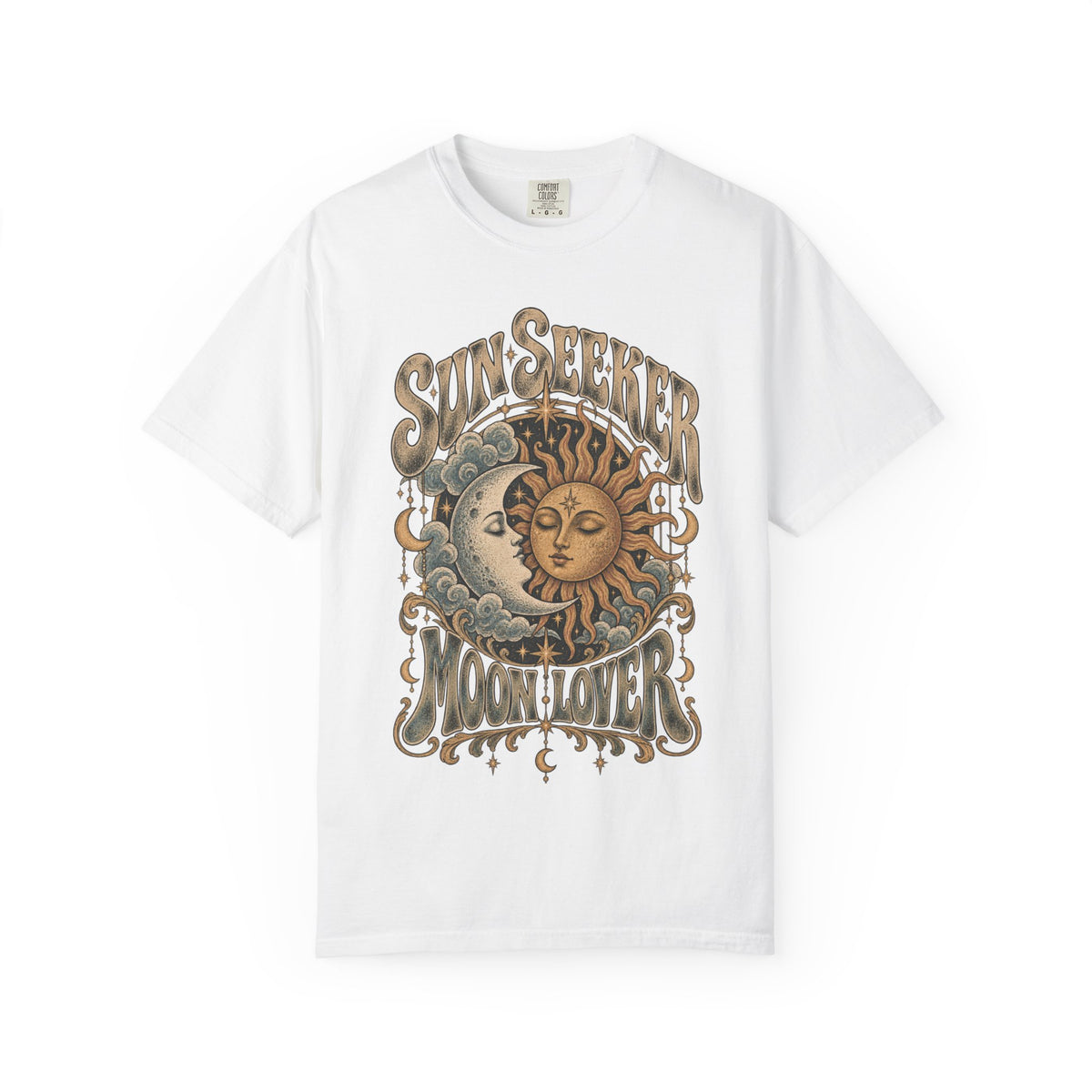 Sunseeker Moonlover Tee — Vintage Sun & Moon Graphic T-Shirt