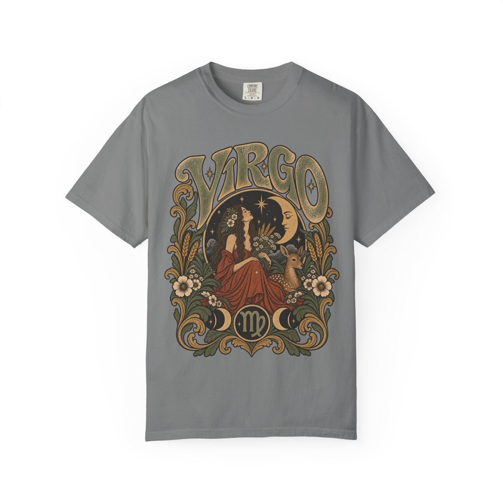 Virgo Zodiac T-Shirt — Vintage Astrology Graphic Tee