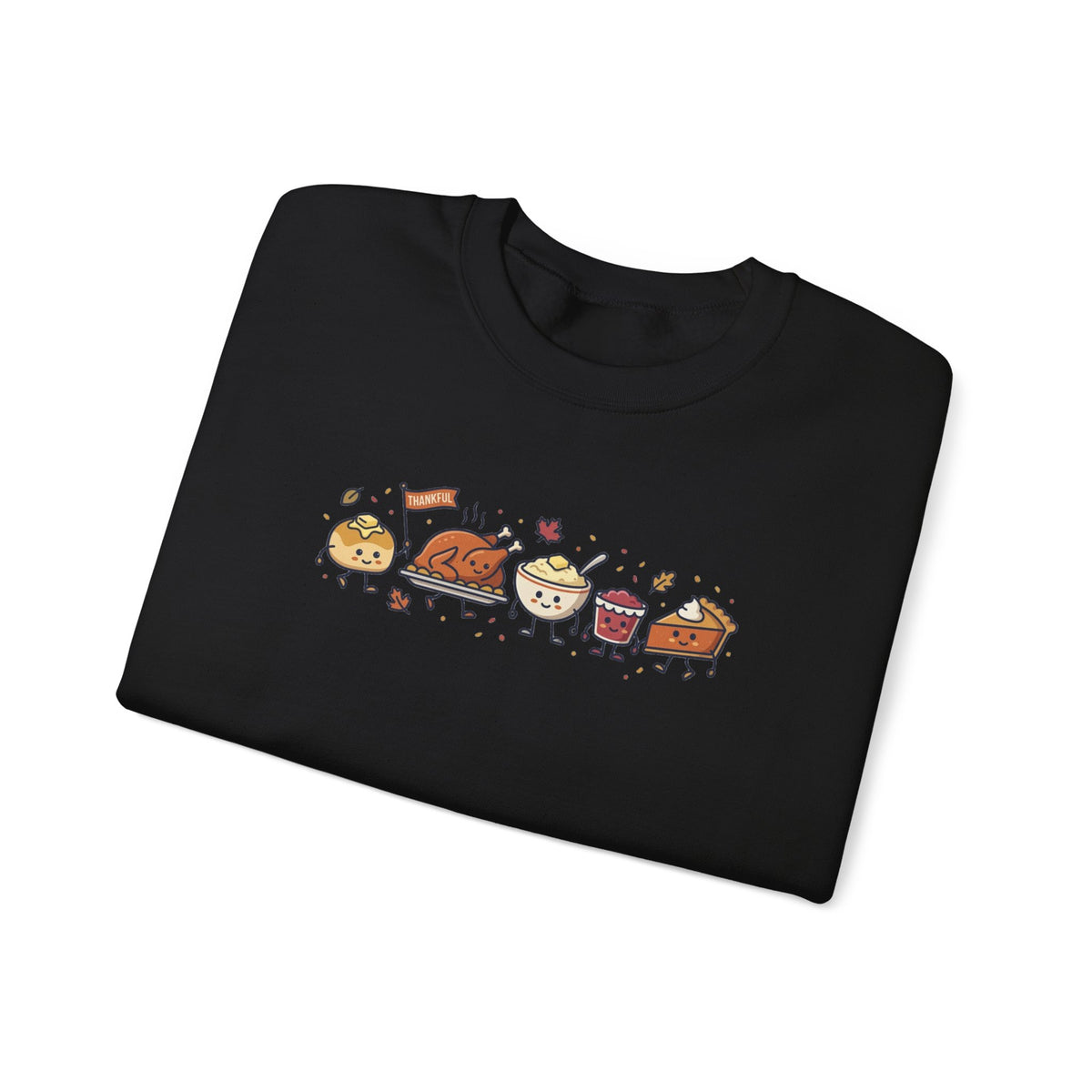 Cute Thanksgiving Food Icons Sweatshirt | Fall Harvest Friendsgiving