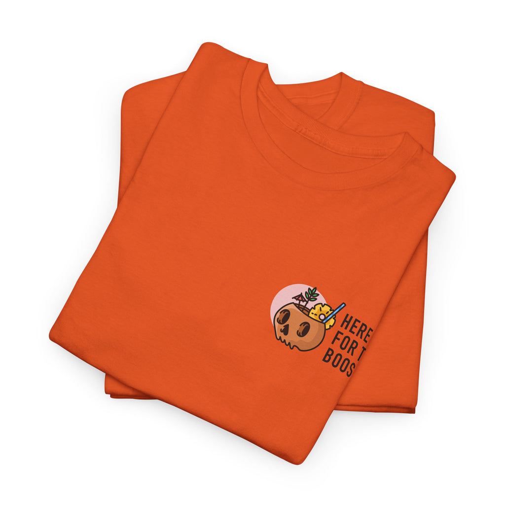 Here for the Boos Halloween T‑Shirt — Cute Boo Crew Graphic Tee