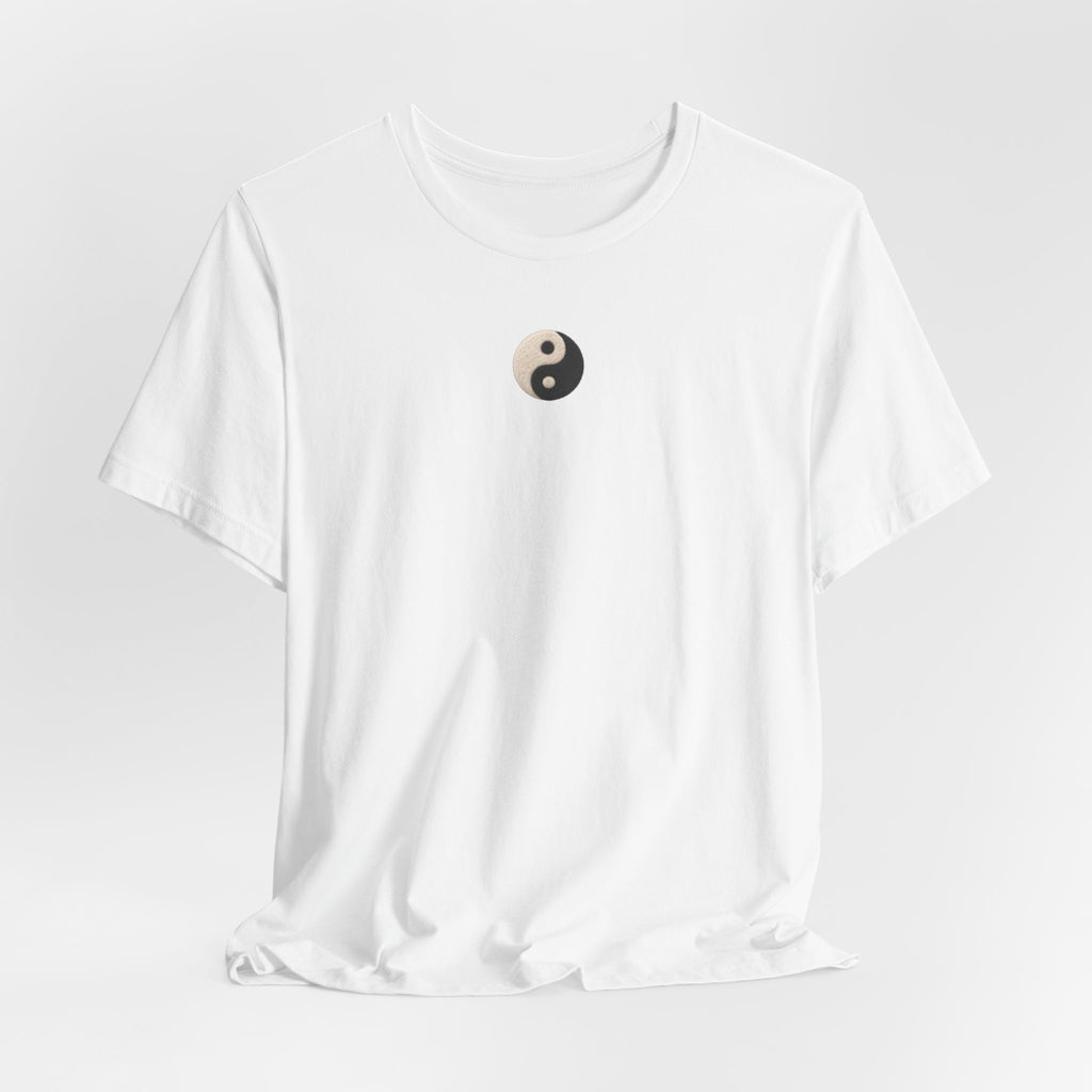 Yin Yang Minimalist Tee - Small Center Chest Yin Yang T-Shirt