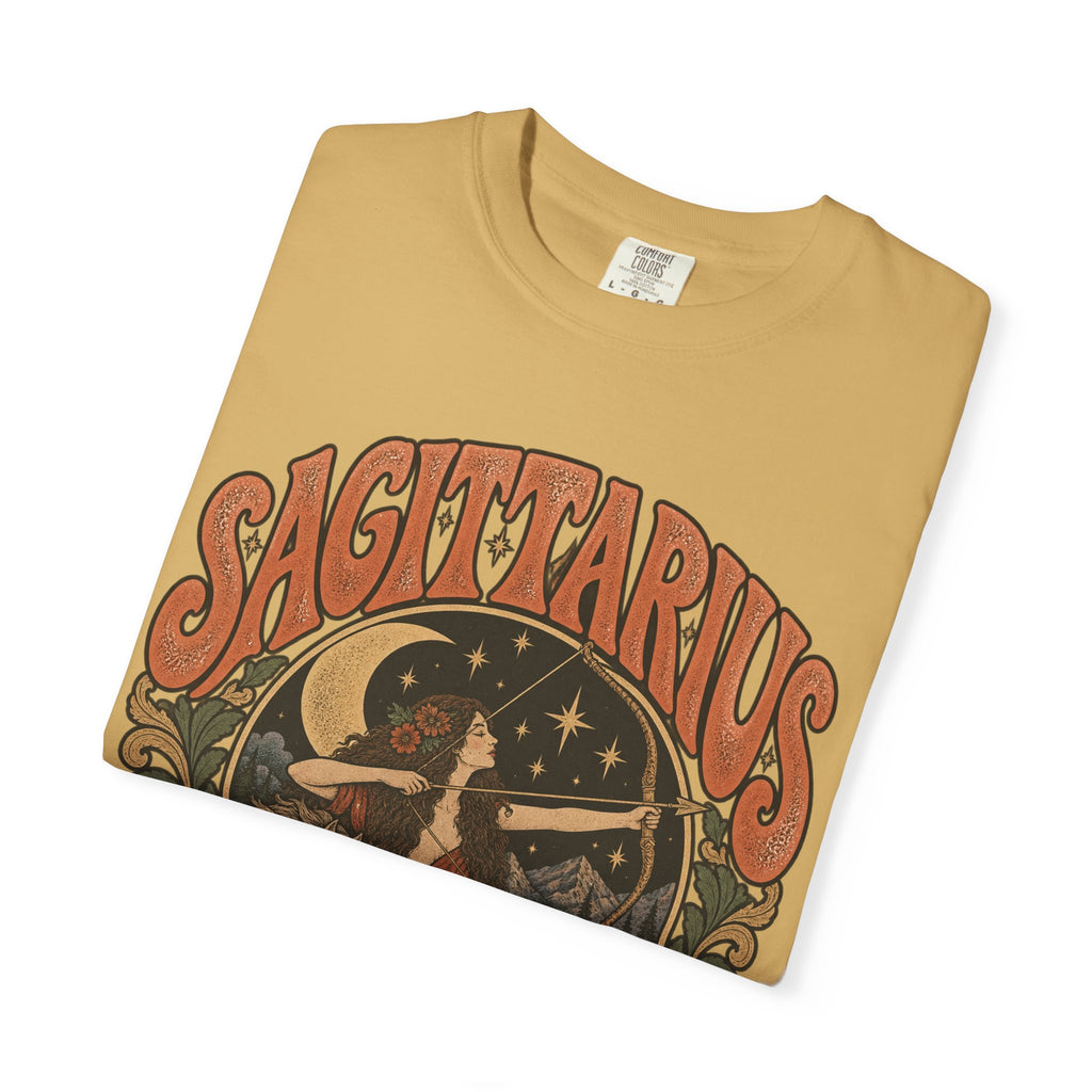 Sagittarius Zodiac T-Shirt — Retro Astrology Archer Design