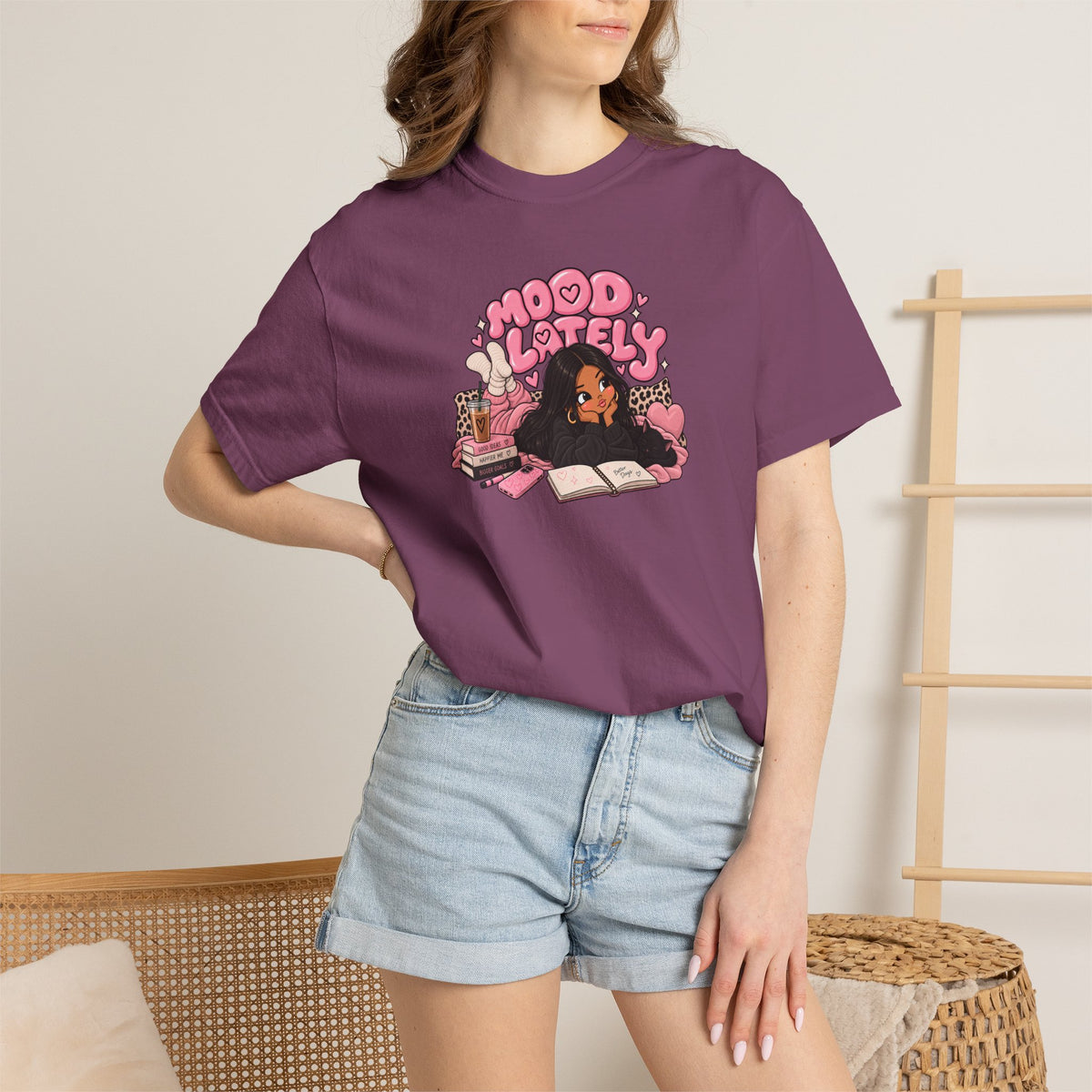 Mood Lately Graphic T-Shirt — Cozy Study Vibes