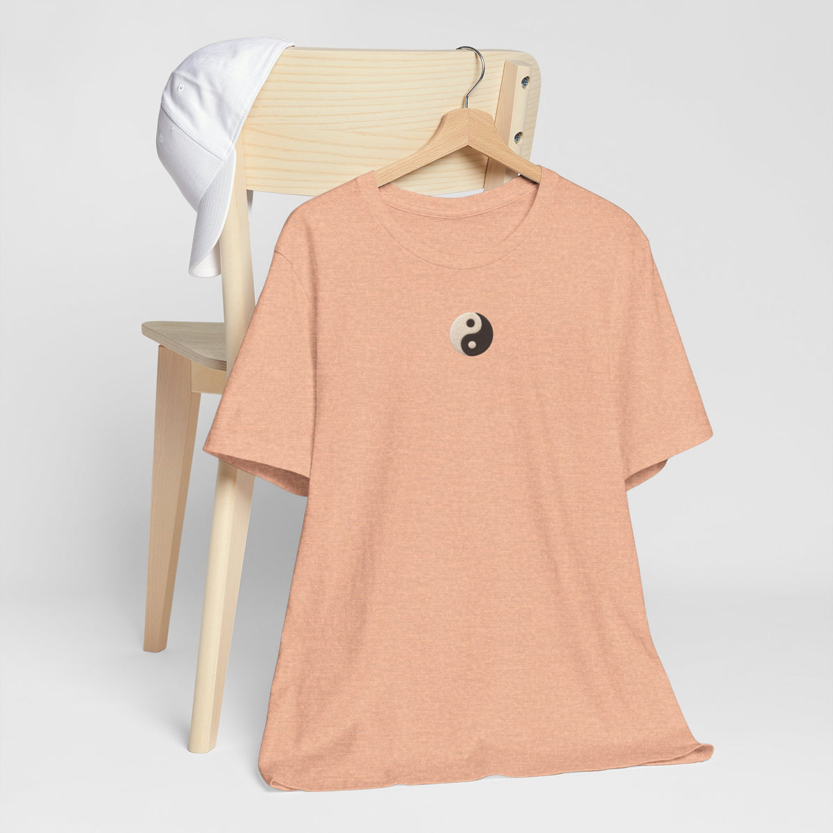 Yin Yang Minimalist Tee - Small Center Chest Yin Yang T-Shirt