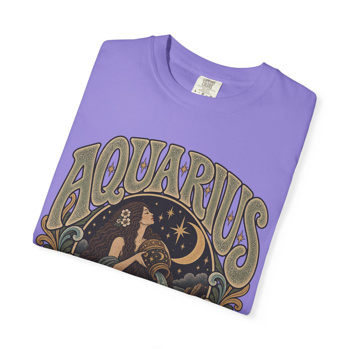 Aquarius Zodiac T-Shirt — Vintage Astrological Sign Tee