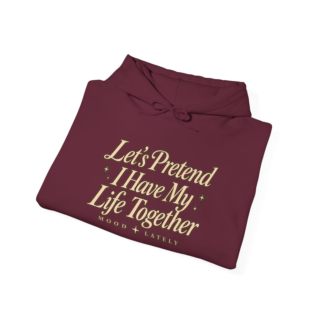 Let's Pretend I Have My Life Together Hoodie — Funny Graphic Pullover
