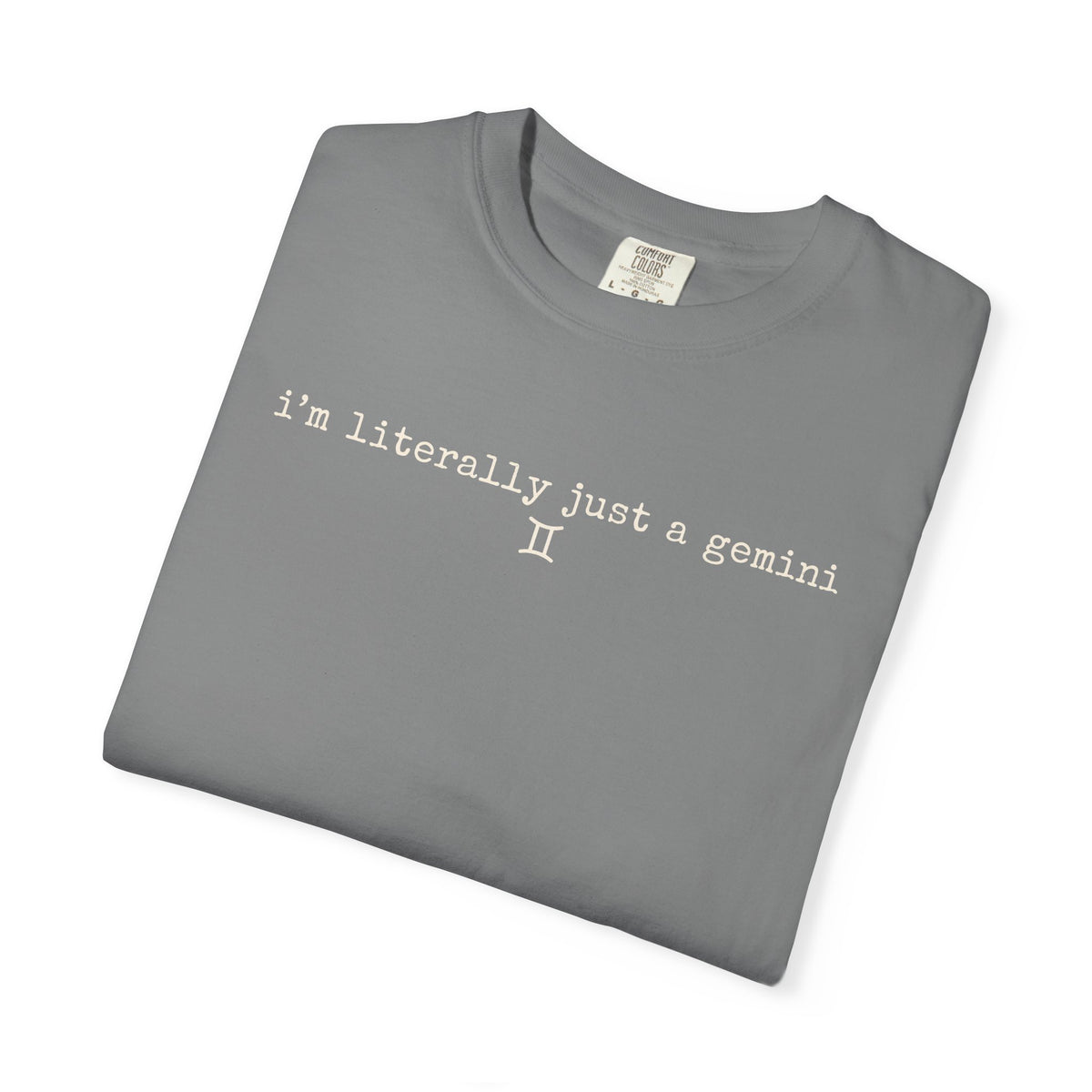 I'm Literally Just a Gemini Tee — Funny Zodiac Graphic T-Shirt