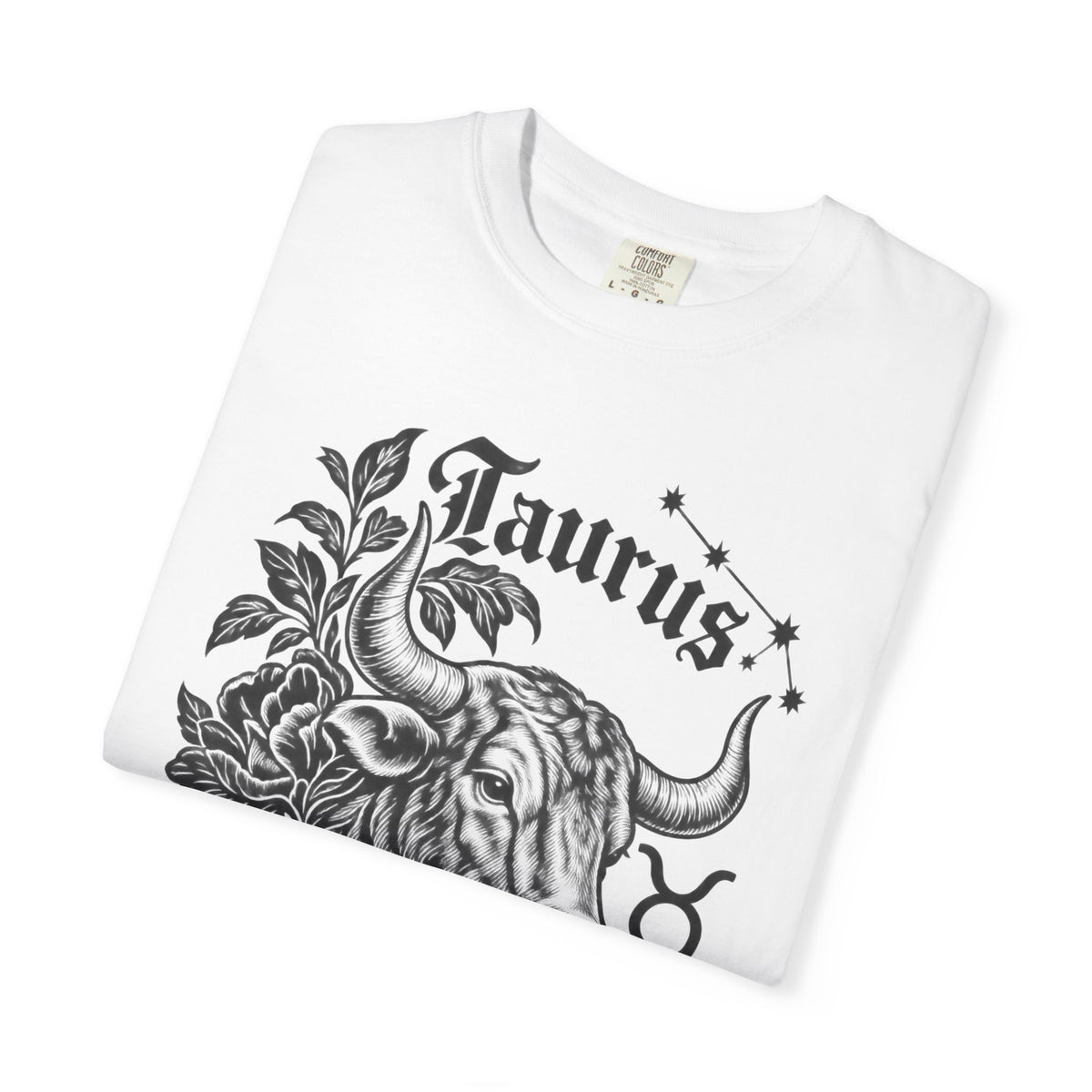 Taurus Floral Bull Zodiac Tee — Astrology Graphic T-Shirt