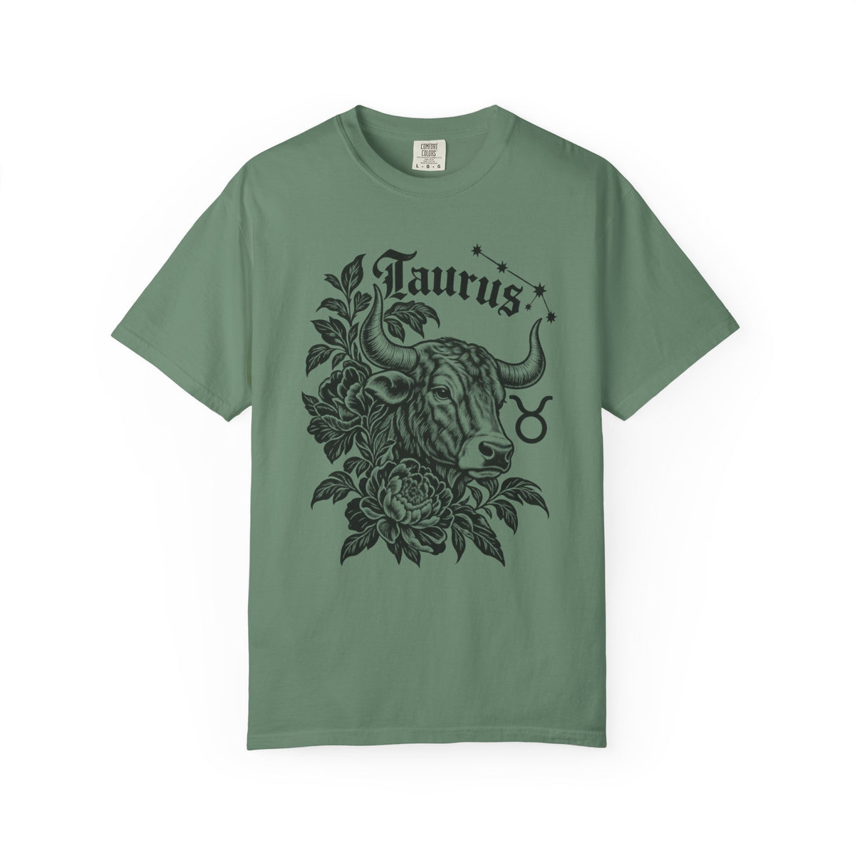Taurus Floral Bull Zodiac Tee — Astrology Graphic T-Shirt
