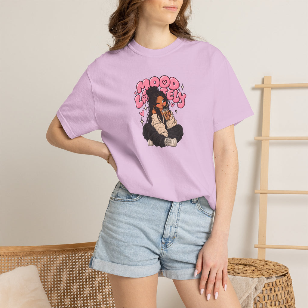 Mood Lovely T-Shirt — Cute Cartoon Girl Graphic Tee