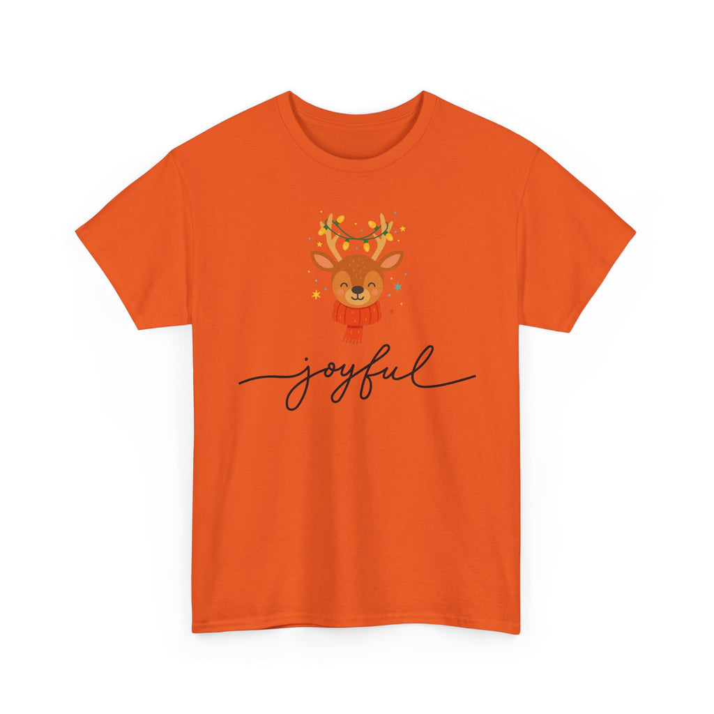 Joyful Reindeer Tee – Cute Holiday Christmas Shirt