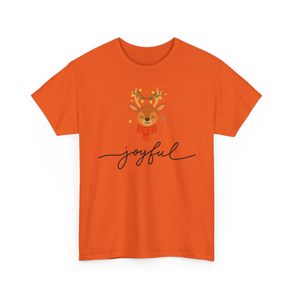 Joyful Reindeer Tee – Cute Holiday Christmas Shirt