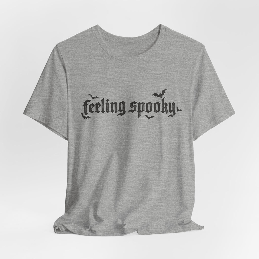 Feeling Spooky T-Shirt — Gothic Halloween Tee with Bats