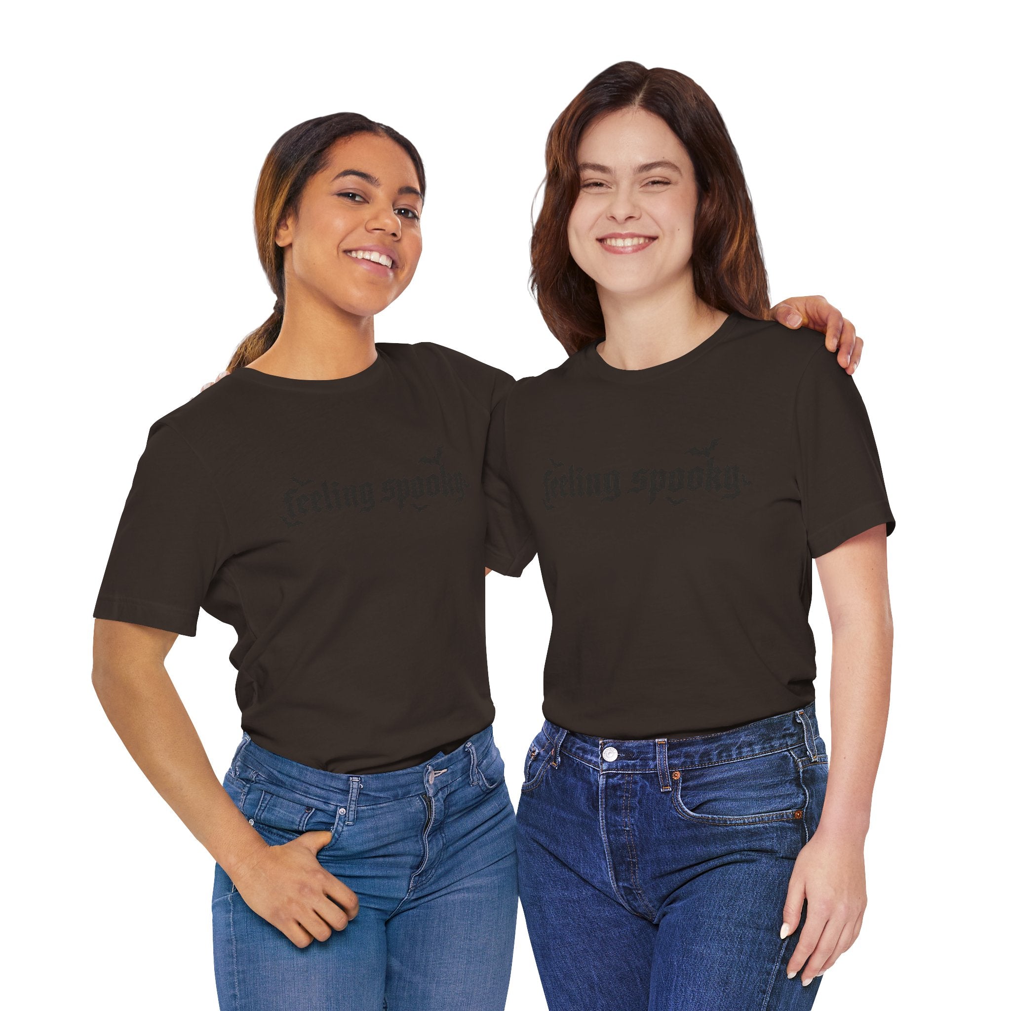 Feeling Spooky T-Shirt — Gothic Halloween Tee with Bats
