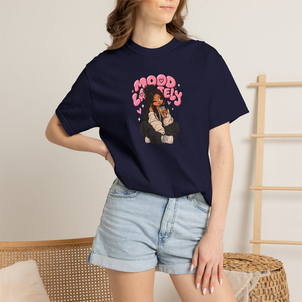 Mood Lovely T-Shirt — Cute Cartoon Girl Graphic Tee