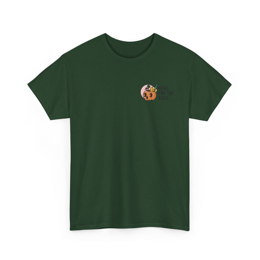 Here for the Boos Halloween T‑Shirt — Cute Boo Crew Graphic Tee