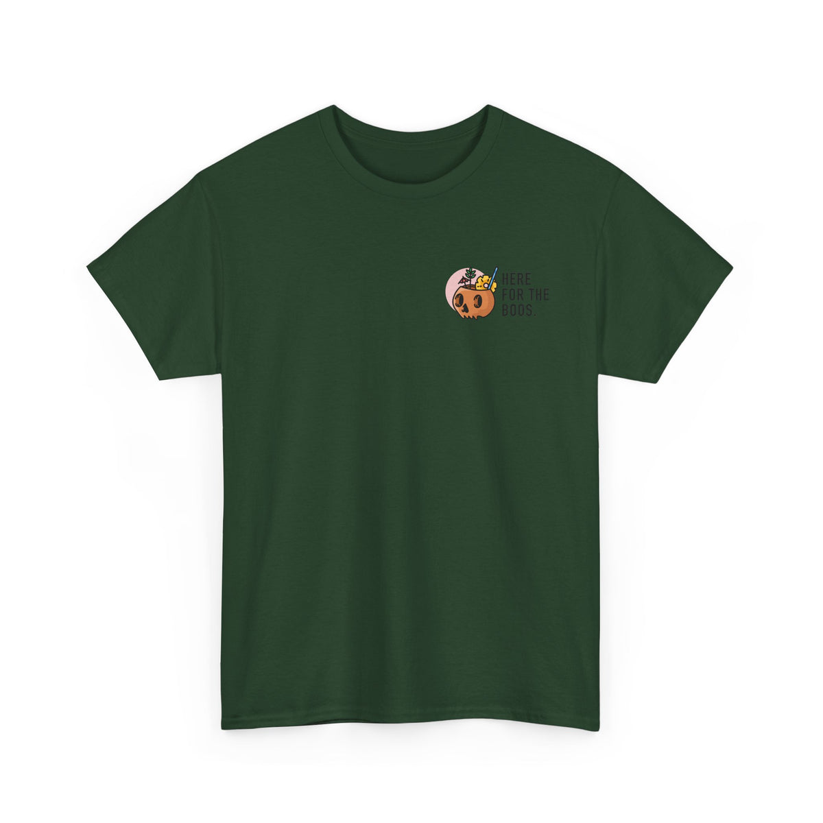 Here for the Boos Halloween T‑Shirt — Cute Boo Crew Graphic Tee