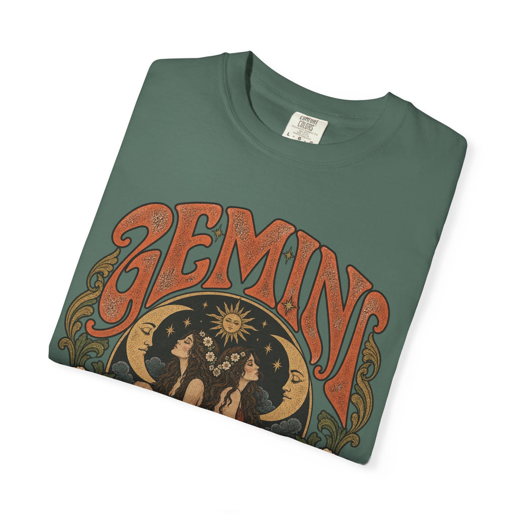 Gemini Zodiac T-Shirt — Vintage Astrological Graphic Tee
