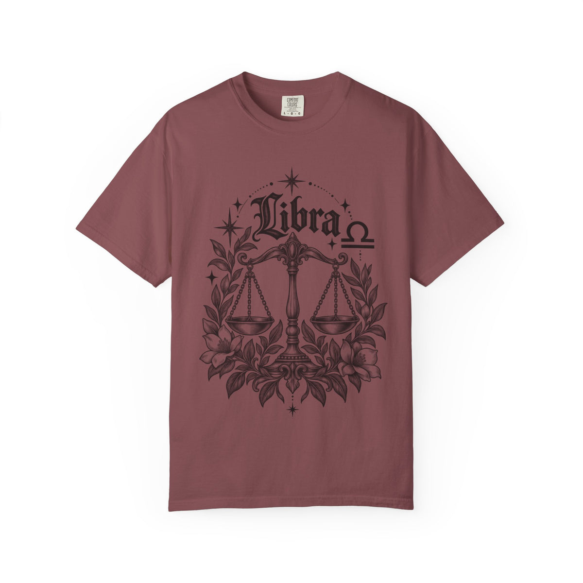 Libra Scales Zodiac Tee — Astrology Graphic T-Shirt